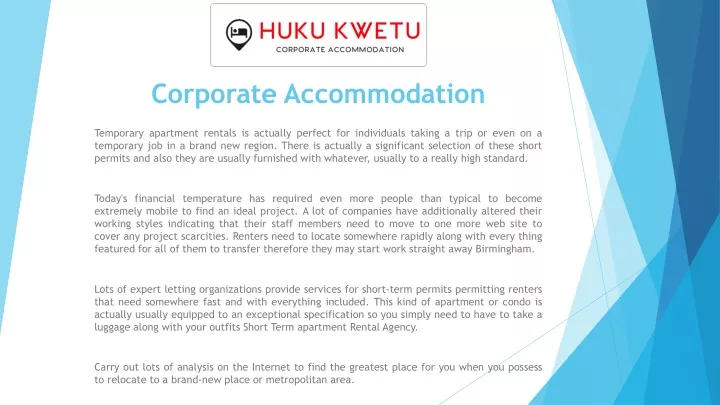 corporate accommodation