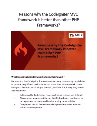 reasons reasonswhy framework frameworkis isbetter