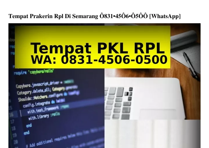 tempat prakerin rpl di semarang