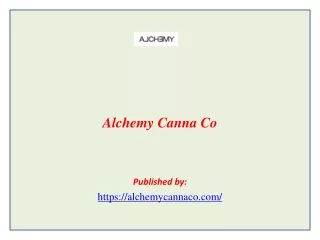 Edibles from Alchemy Canna Co