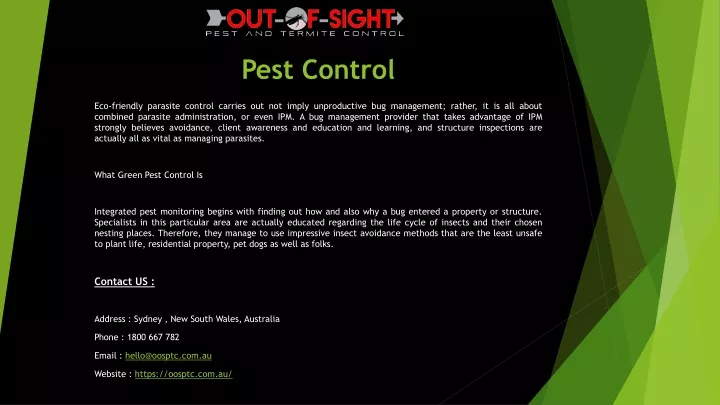 pest control