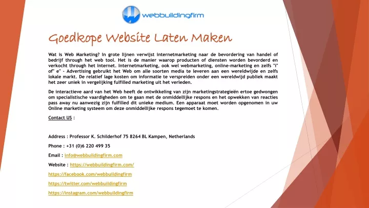 goedkope website laten maken