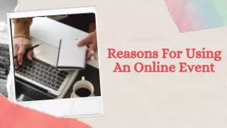 Reasons For Using An Online Event