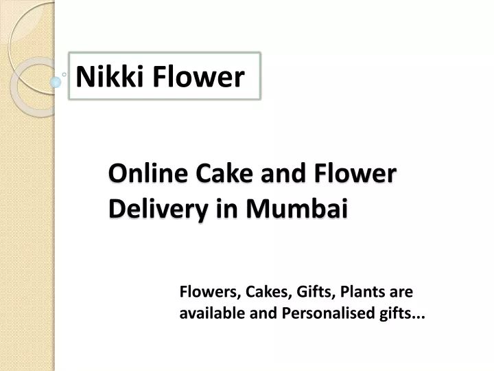 online cake and flower delivery in mumbai