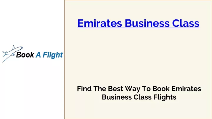 emirates business class