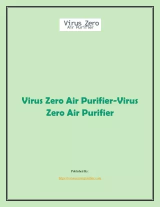 Virus Zero Air Purifier