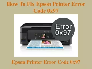 Ppt How To Fix Epson Printer Error Code X E Powerpoint Presentation