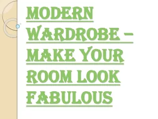 How to Design your Room with the Modern Wardrobe?