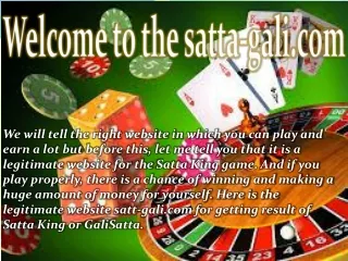 welcome to the satta gali com