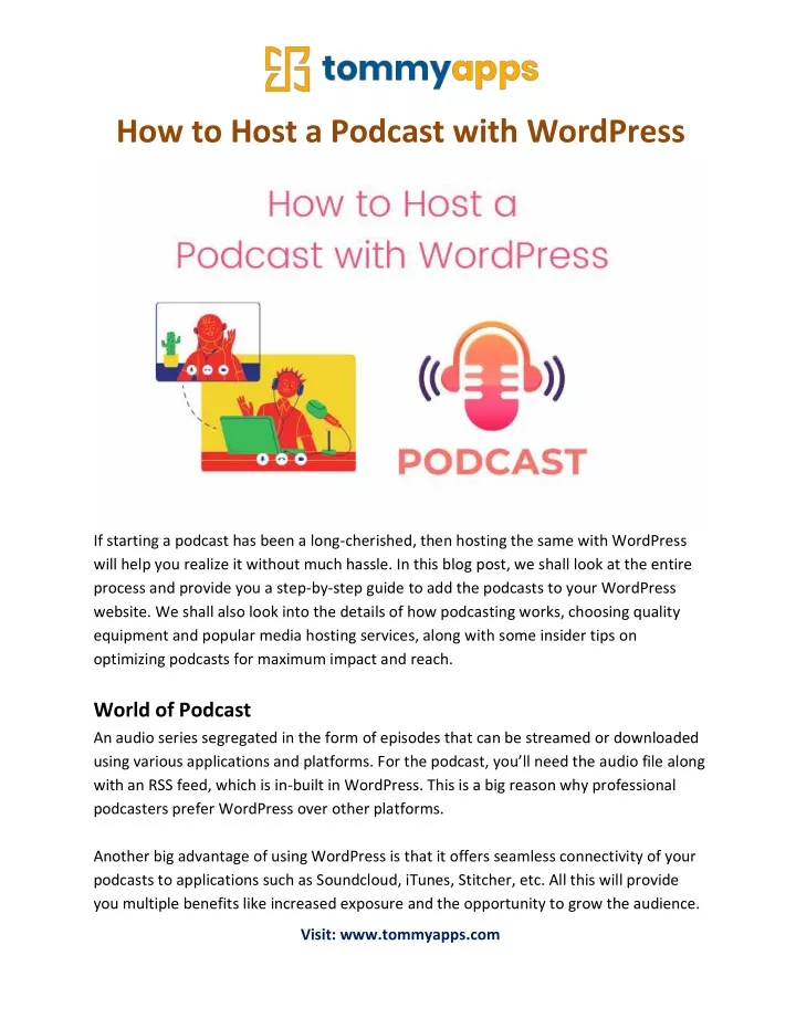 how to host a podcast with wordpress