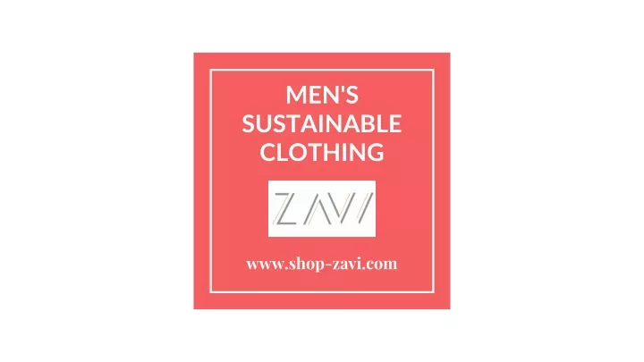 men s sustainable clothing