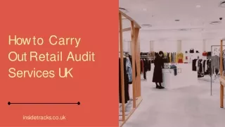 The Best Retail Audit Services in UK