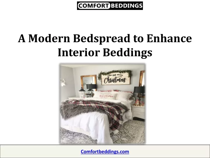 a modern bedspread to enhance interior beddings