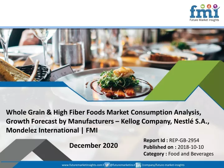 whole grain high fiber foods market consumption