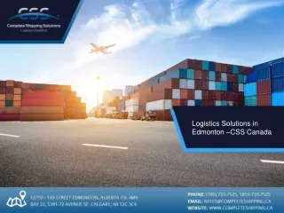 Logistics Solutions in Edmonton –CSS Canada