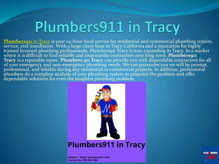 plumbers911 in tracy