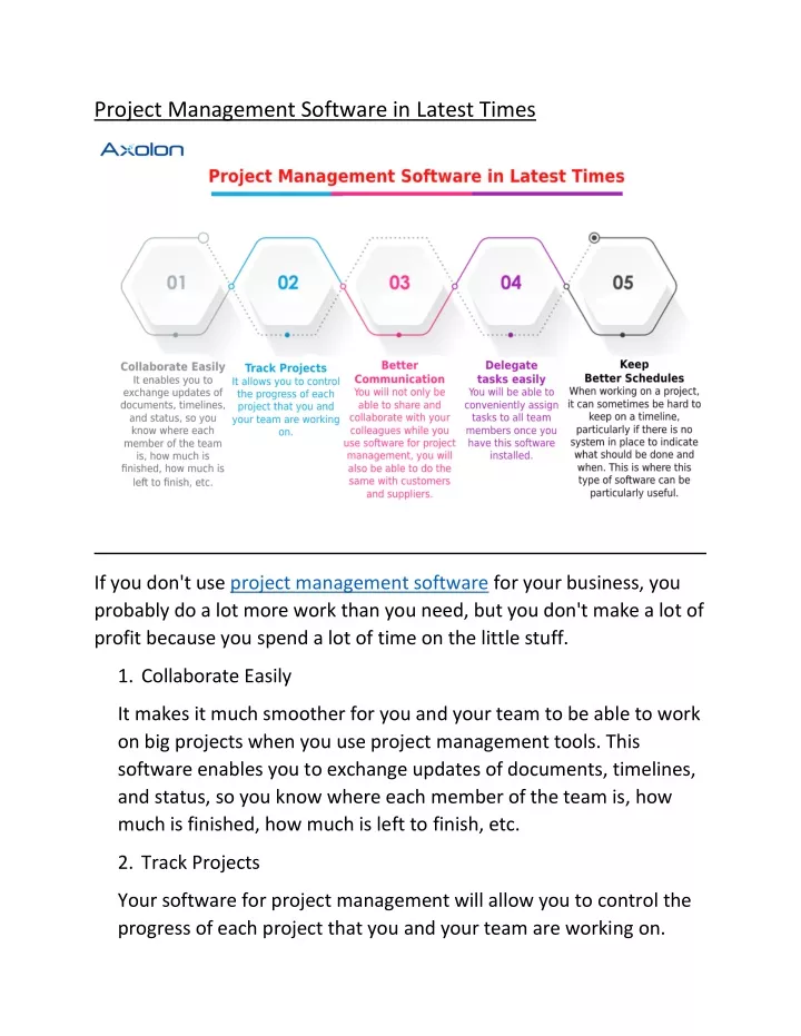 project management software in latest times