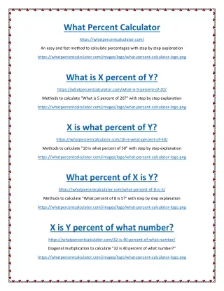 what percent calculator