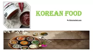 korean food- Kimcmarket