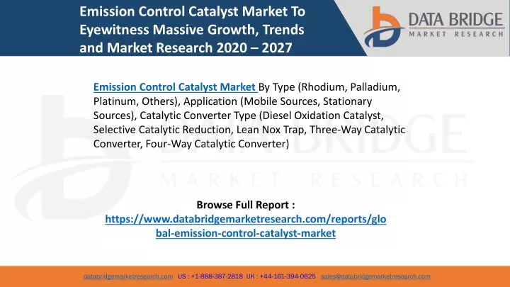 emission control catalyst market to eyewitness