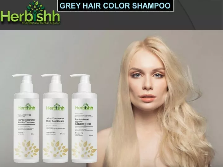grey hair color shampoo