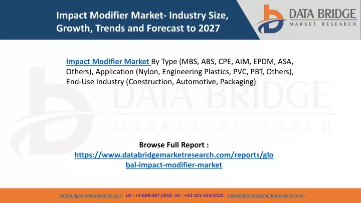 impact modifier market industry size growth