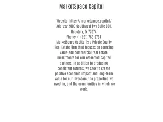 MarketSpace Capital