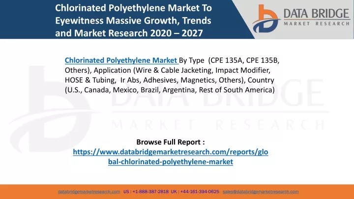 chlorinated polyethylene market to eyewitness