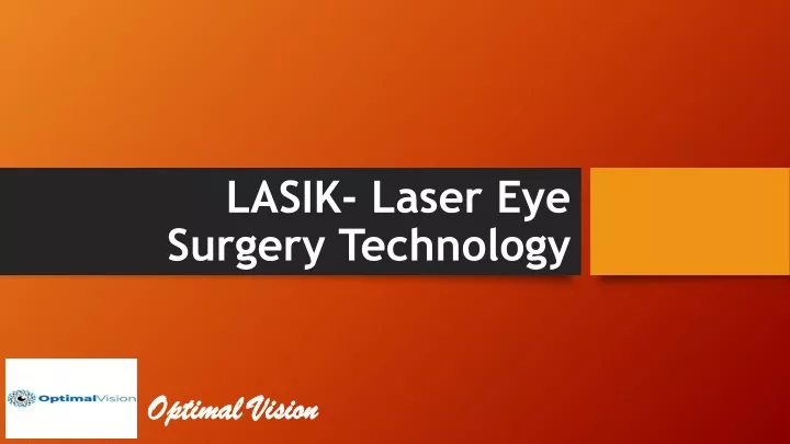 lasik laser eye surgery technology