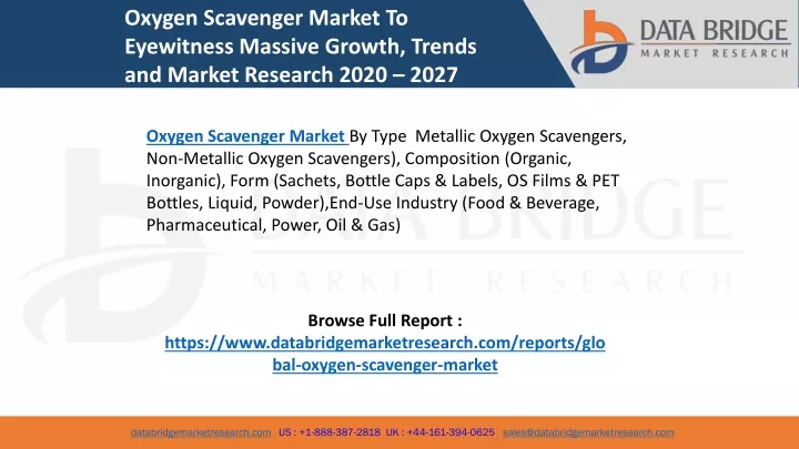 oxygen scavenger market to eyewitness massive