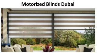 Motorized Blinds Dubai