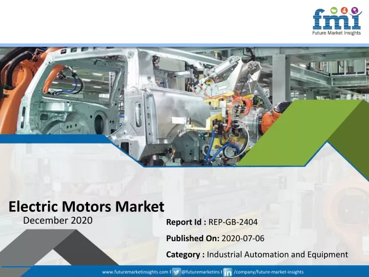 electric motors market december 2020