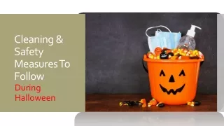 cleaning safety measures to follow