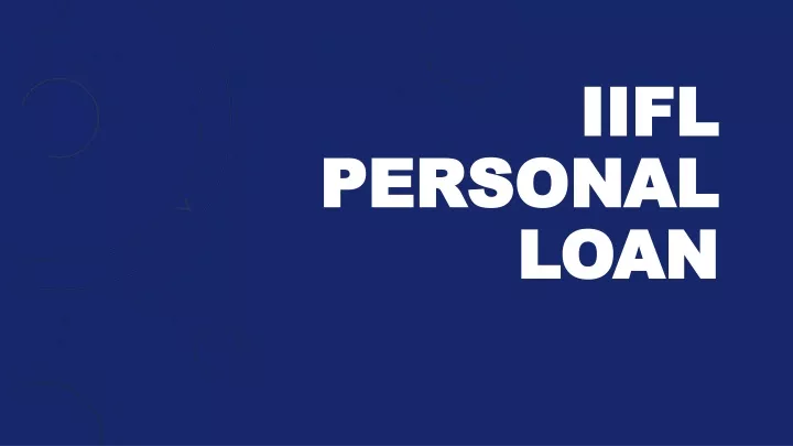 iifl personal loan