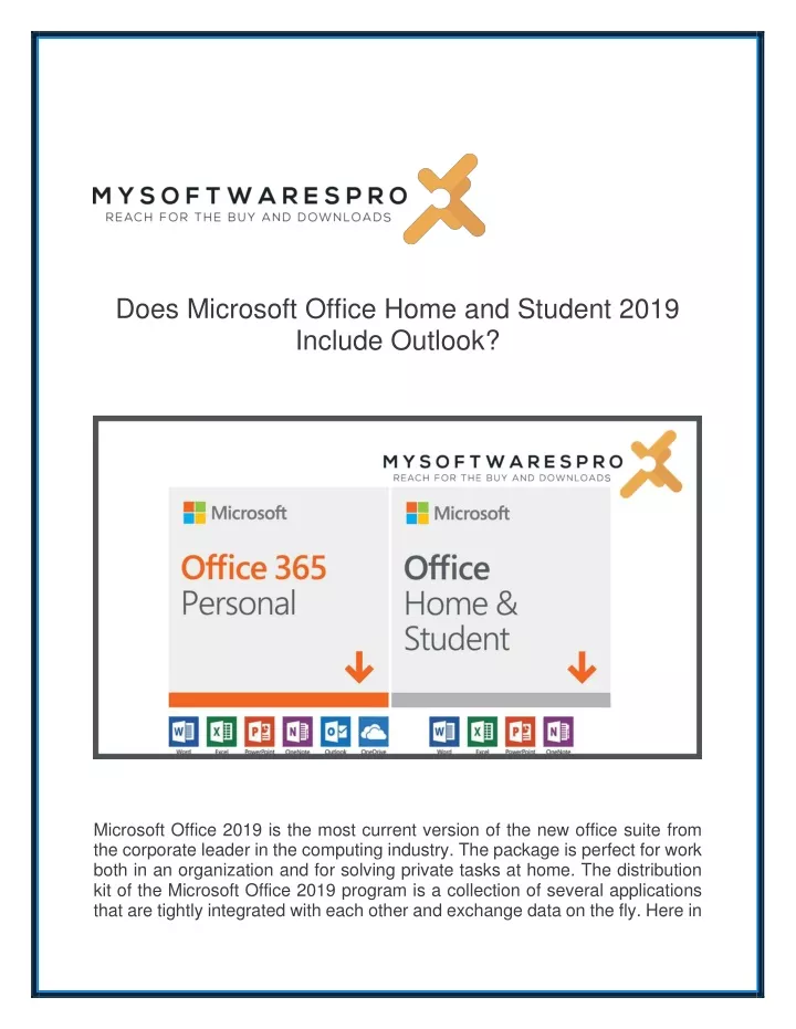 does microsoft office home and student 2019