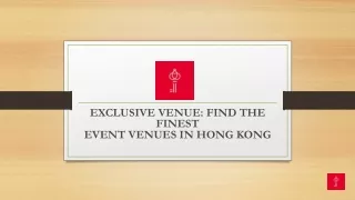 Finest event venue hong kong