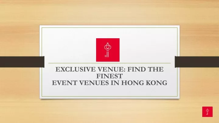exclusive venue find the finest event venues in hong kong
