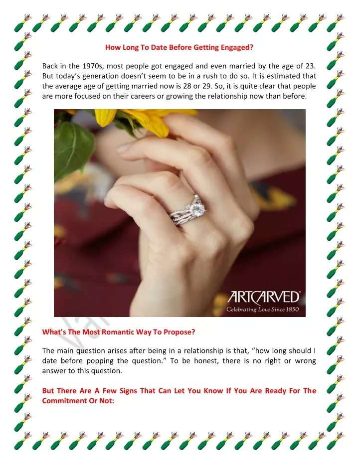 how long to date before getting engaged