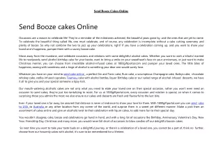 Send Booze cakes Online