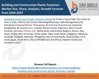 building and construction plastic fasteners