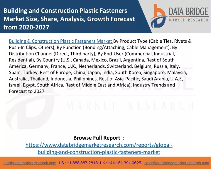 building and construction plastic fasteners