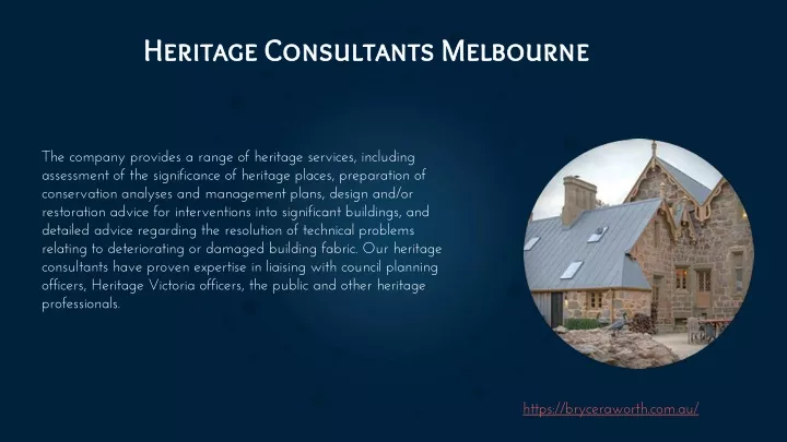heritage consultants melbourne