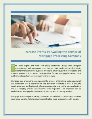 increase profits by availing the service