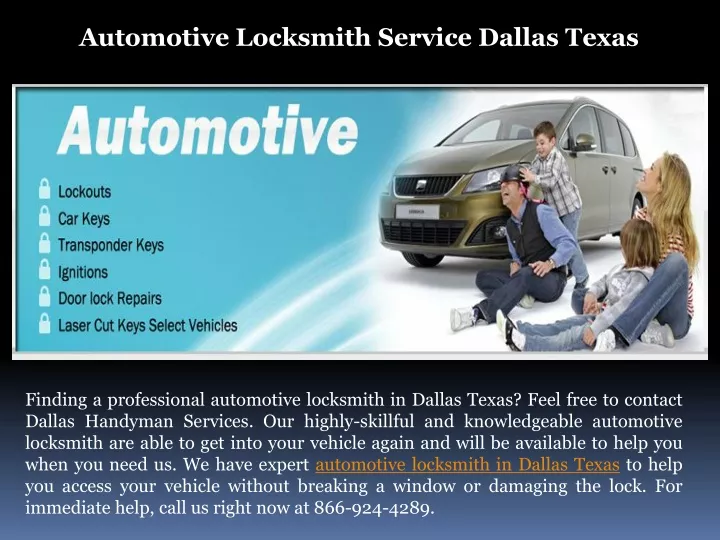 automotive locksmith service dallas texas