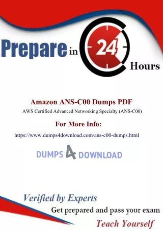 Use Coupon Code And Get 30% Discount on ANS-C00 Dumps