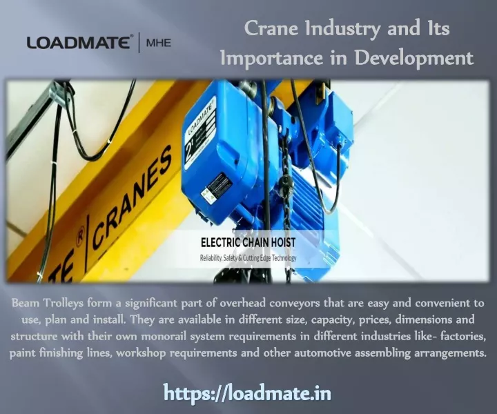 crane industry and its importance in development