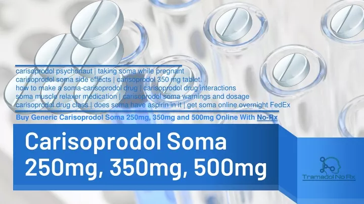 carisoprodol soma 250mg 350mg 500mg