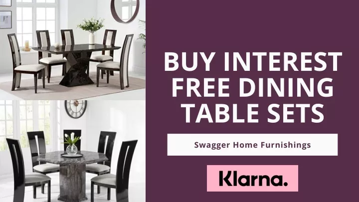 buy interest free dining table sets