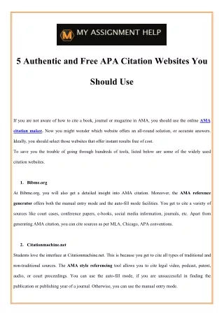 5 authentic and free apa citation websites you