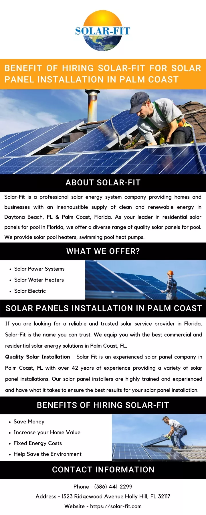 benefit of hiring solar fit for solar panel